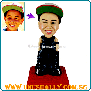 Custom 3D Caricature In Jump Suit Figurine